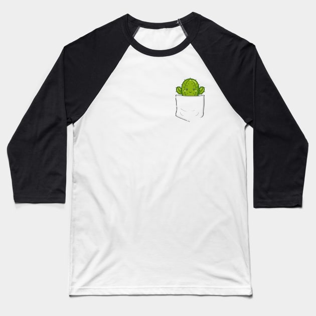 Cactus in my pocket! Baseball T-Shirt by madmonkey
